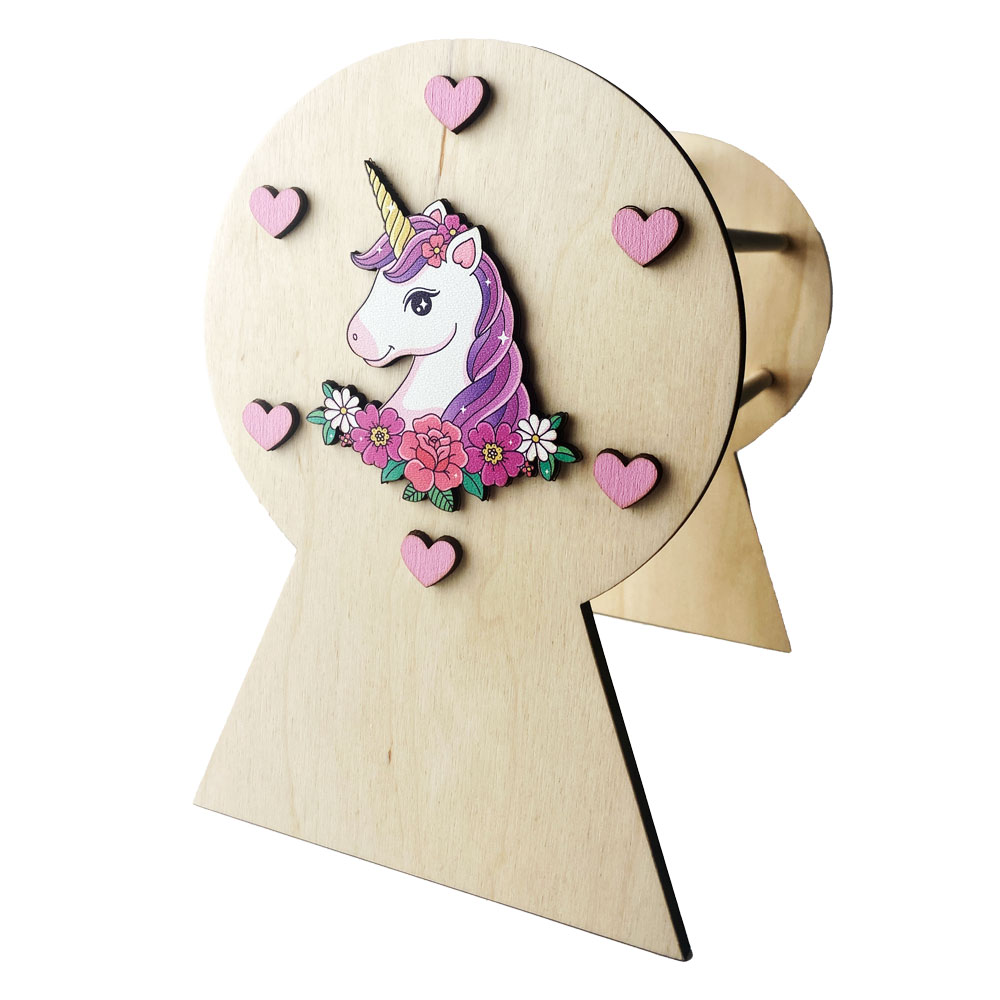 Поставка за диадеми с еднорог