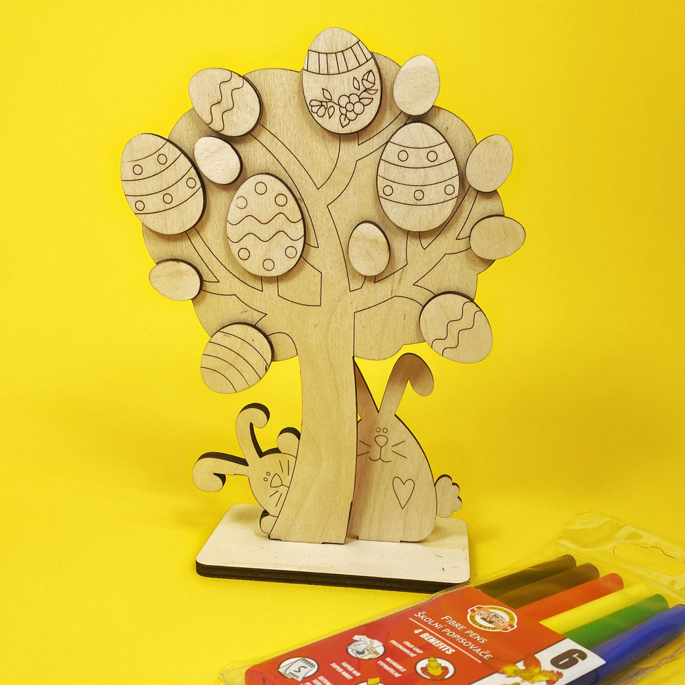 Великденско дръвче за оцветяване