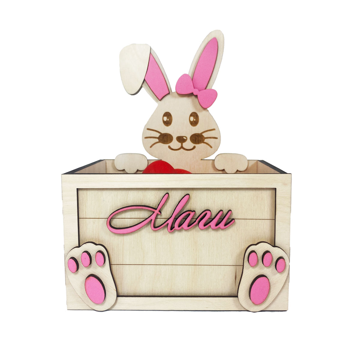 Кутия зайче с име